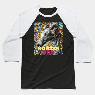 Borzoi dad, stained glass. I love borzois. Baseball T-Shirt